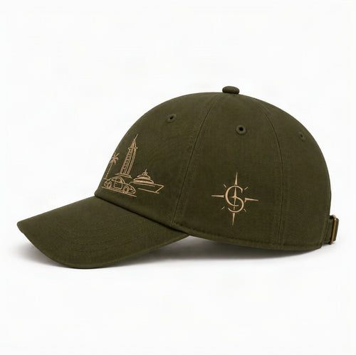 DUBAI CLUB CAP - OLIVE GREEN